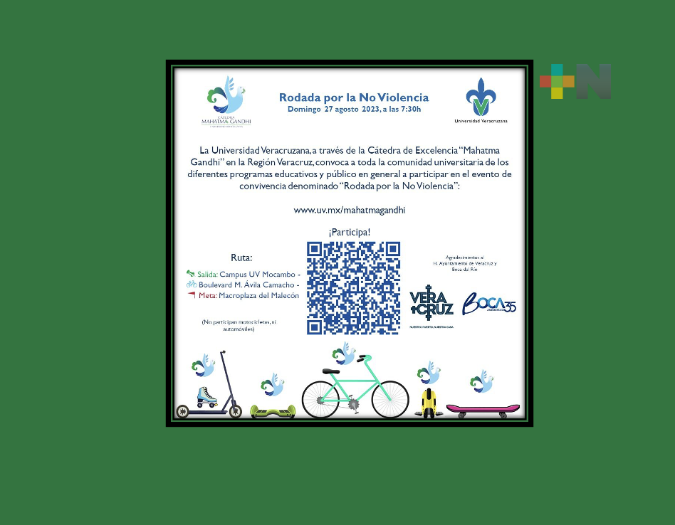 UV convoca a participar en «Rodada por la No Violencia»