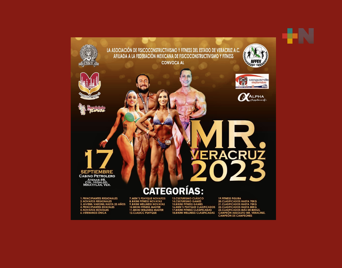 Minatitlán será sede del evento «Mr. Veracruz 2023»