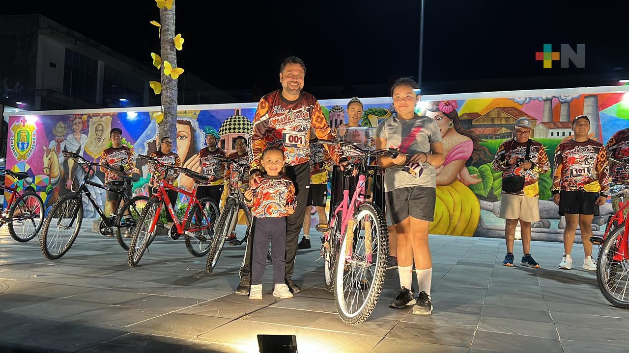 Exitosa segunda gran rodada familiar en municipio de Cosamaloapan