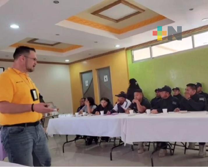 FGE brinda capacitación a policías municipales de la zona norte de Veracruz