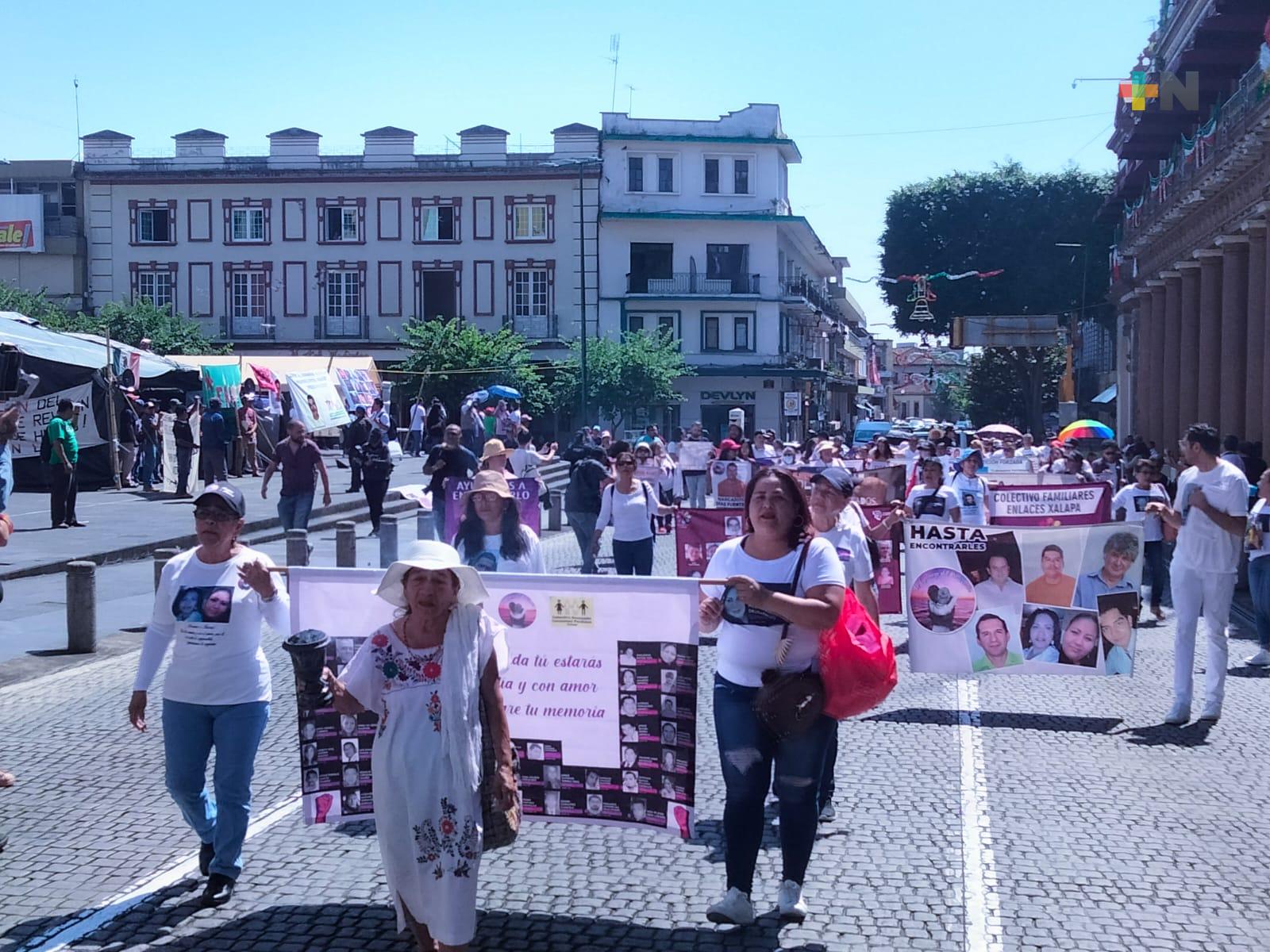 Familiares de personas desaparecidas en Veracruz marcharon en Xalapa