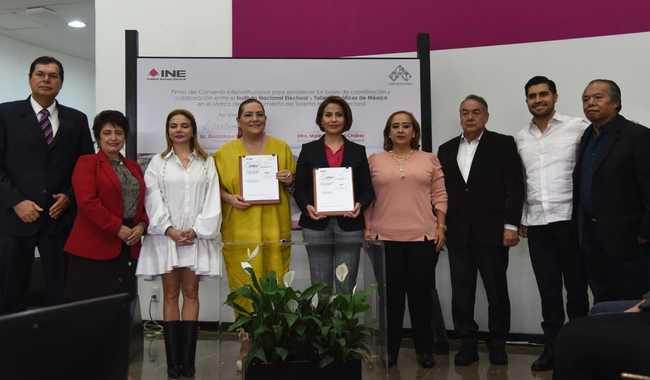 Firma INE con Talleres Gráficos de México convenio para la impresión de 312 millones de boletas del PEF 2024