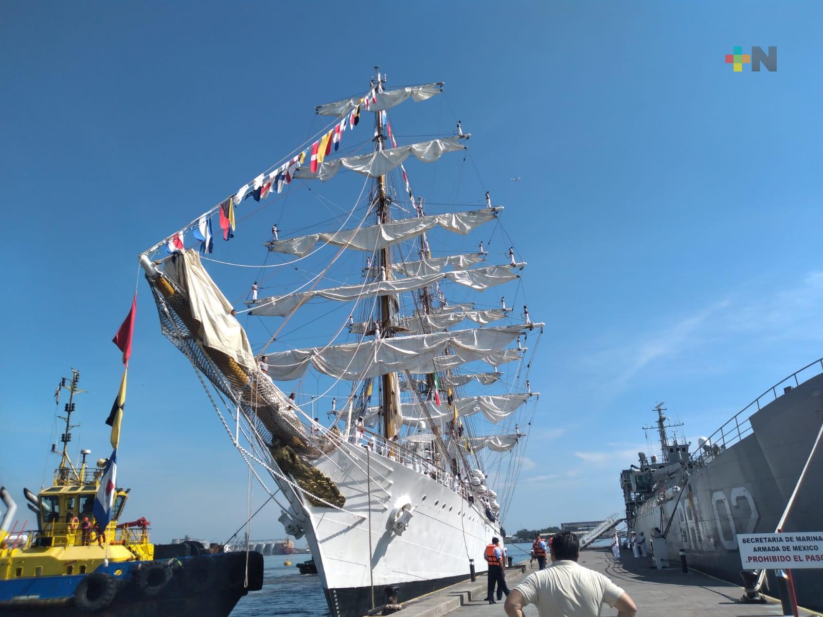 Fragata de la Armada Argentina llegó a Veracruz