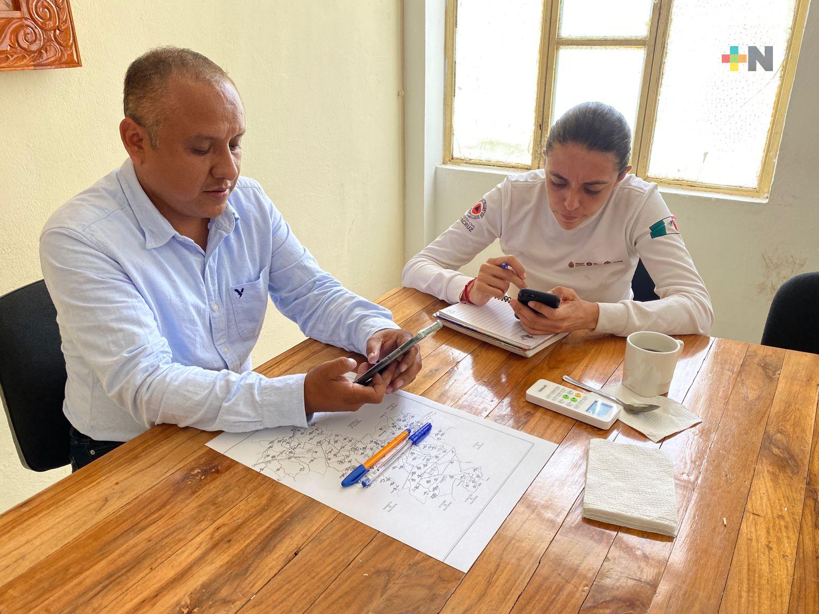 Secretaría de Protección Civil auxilia a ciudadanía afectada en Zongolica