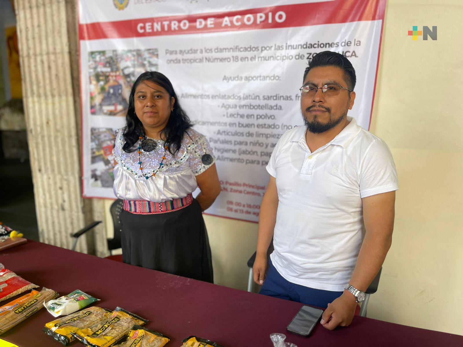 Hasta el 18 de agosto recibirán apoyos para damnificados de Zongolica