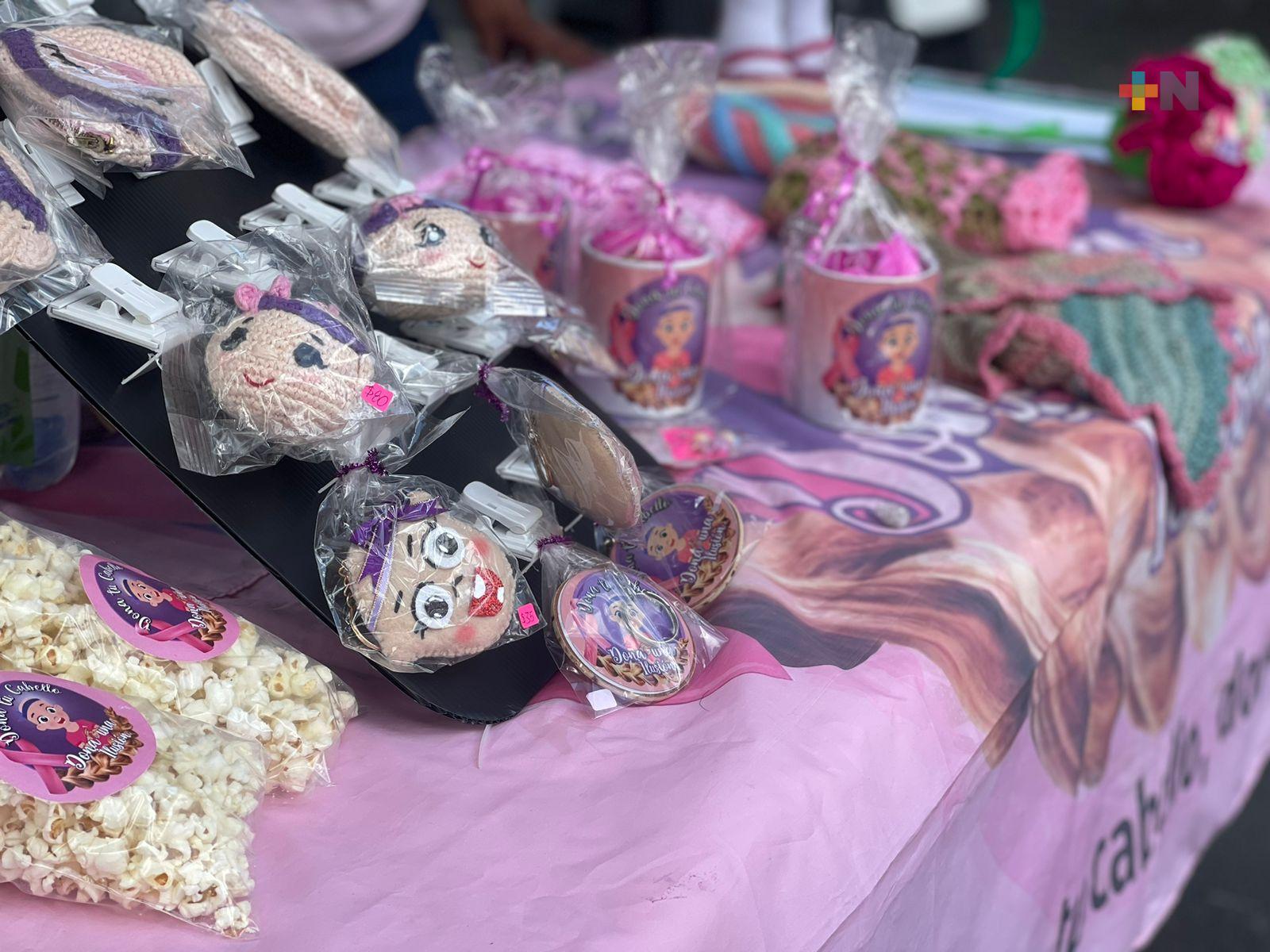 Fundación realiza trenzatón en Xalapa en apoyo a mujeres y niñas con cáncer