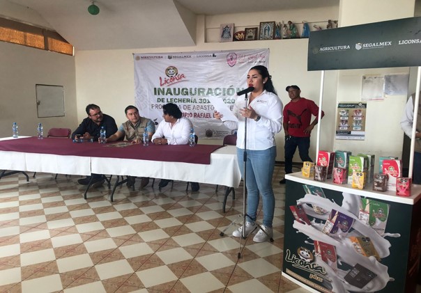 Inauguración de lechería y  nuevas inscripciones en Veracruz