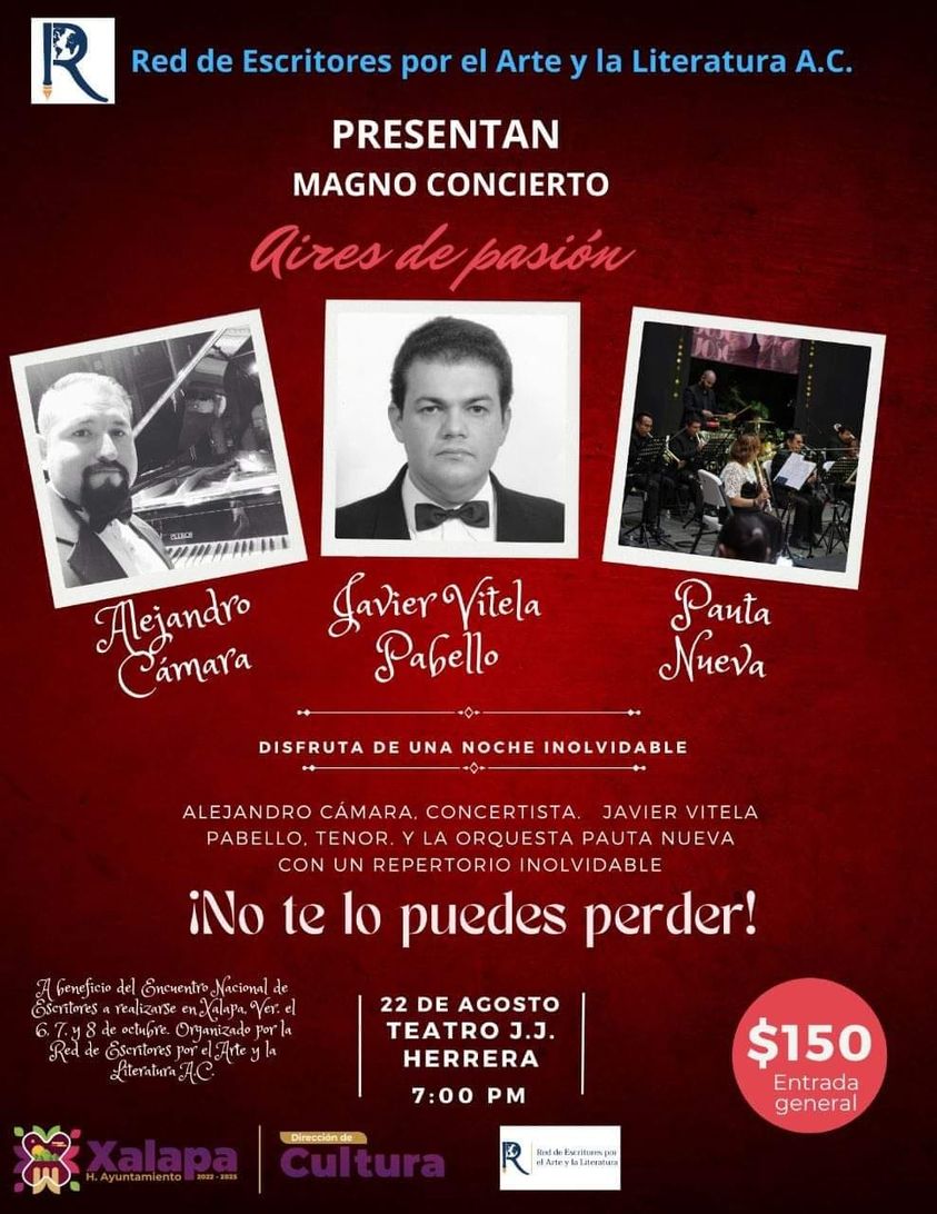 El tenor Javier Vitela se presentará en teatro J.J. Herrera el 22 de agosto