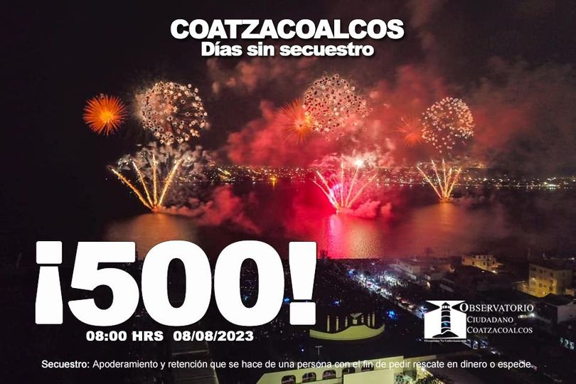 Coatzacoalcos lleva 500 días sin secuestros: OCC