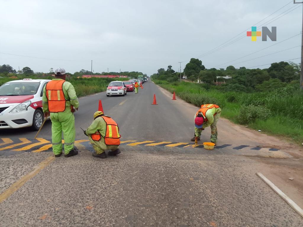 SICT Veracruz preparada para atender la red carretera en esta temporada de lluvias