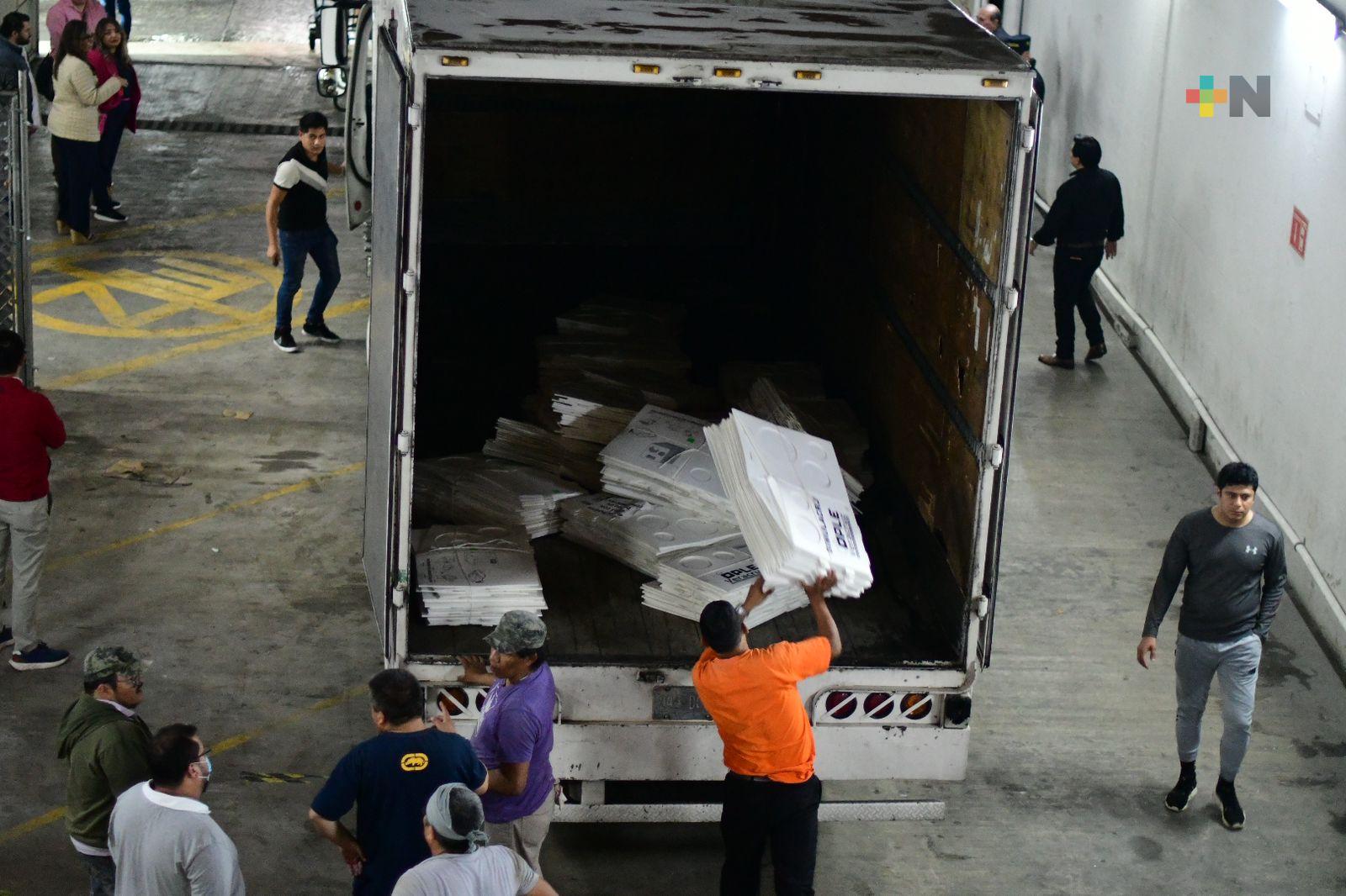 OPLE Veracruz supervisa embarque del material utilizado en elecciones locales pasadas para su destrucción