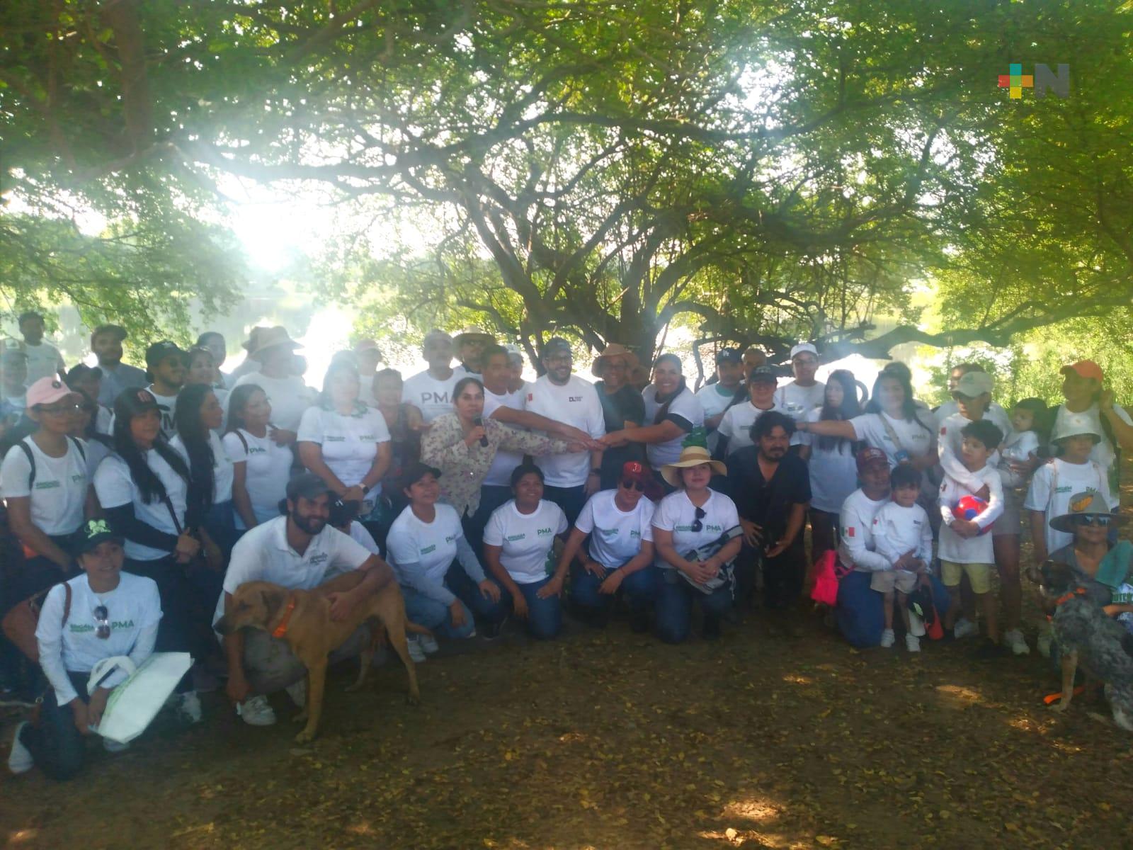 Reforestan laguna La Ilusión del municipio de Veracruz