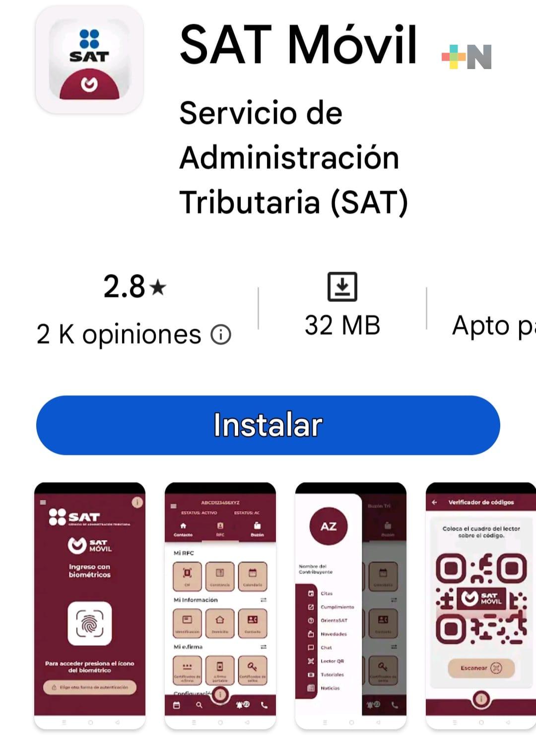 Emite SAT aplicación para facilitar generación de facturas en dispositivos móviles