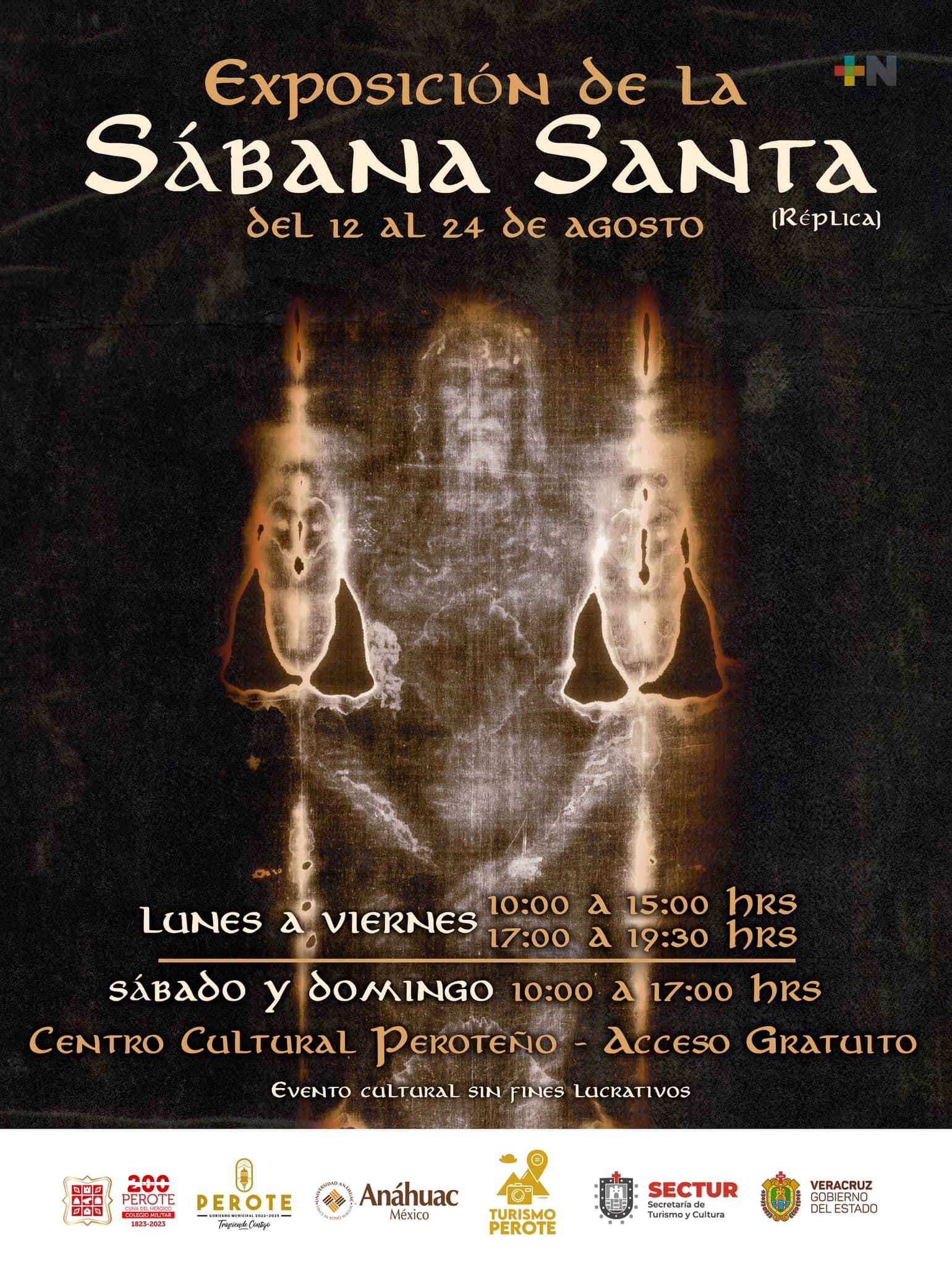 En Perote se expondrá una réplica de la Sábana Santa