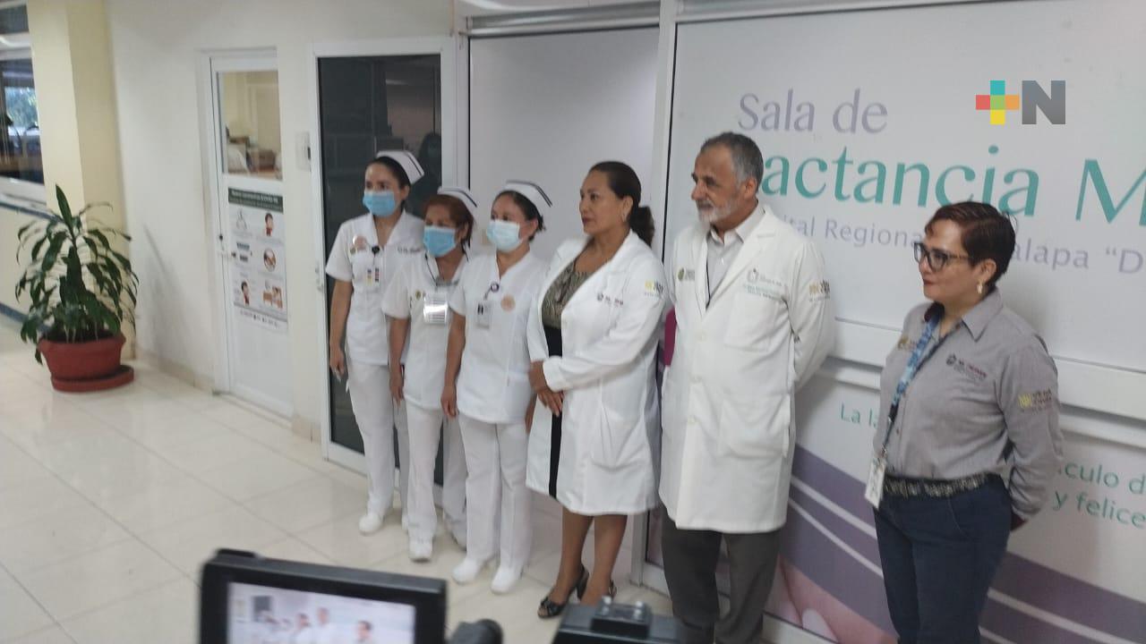 Inauguran lactario en hospital Luis F. Nachón de Xalapa