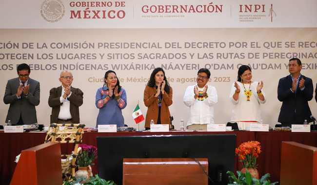 Instalan comisión presidencial para preservar y proteger sitios sagrados y rutas de peregrinación indígenas