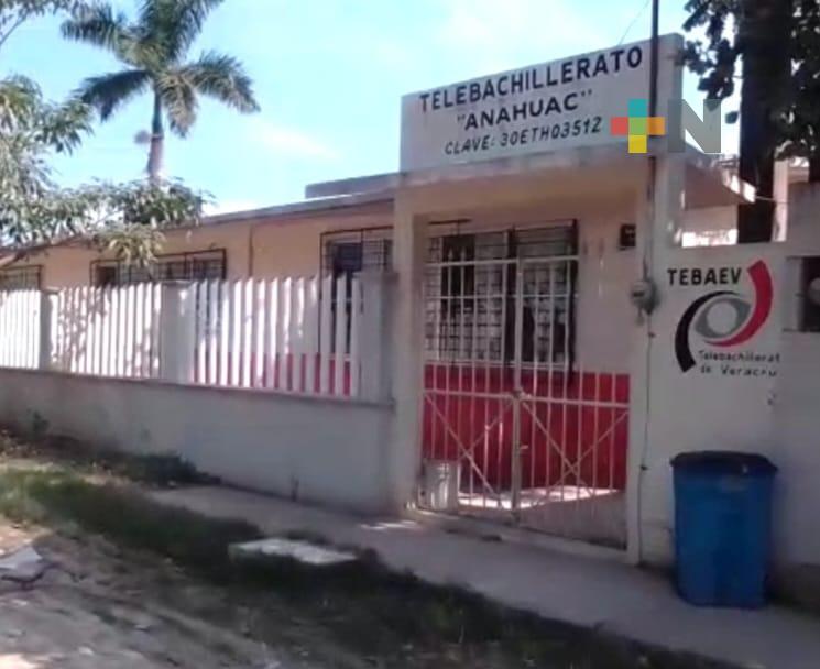Telebachilleratos de Tuxpan todavía tienen espacios para jóvenes que deseen estudiar