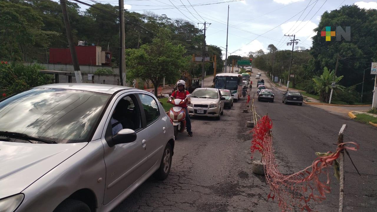 Reanudaron obras en avenidas Rébsamen y Arco Sur de Xalapa