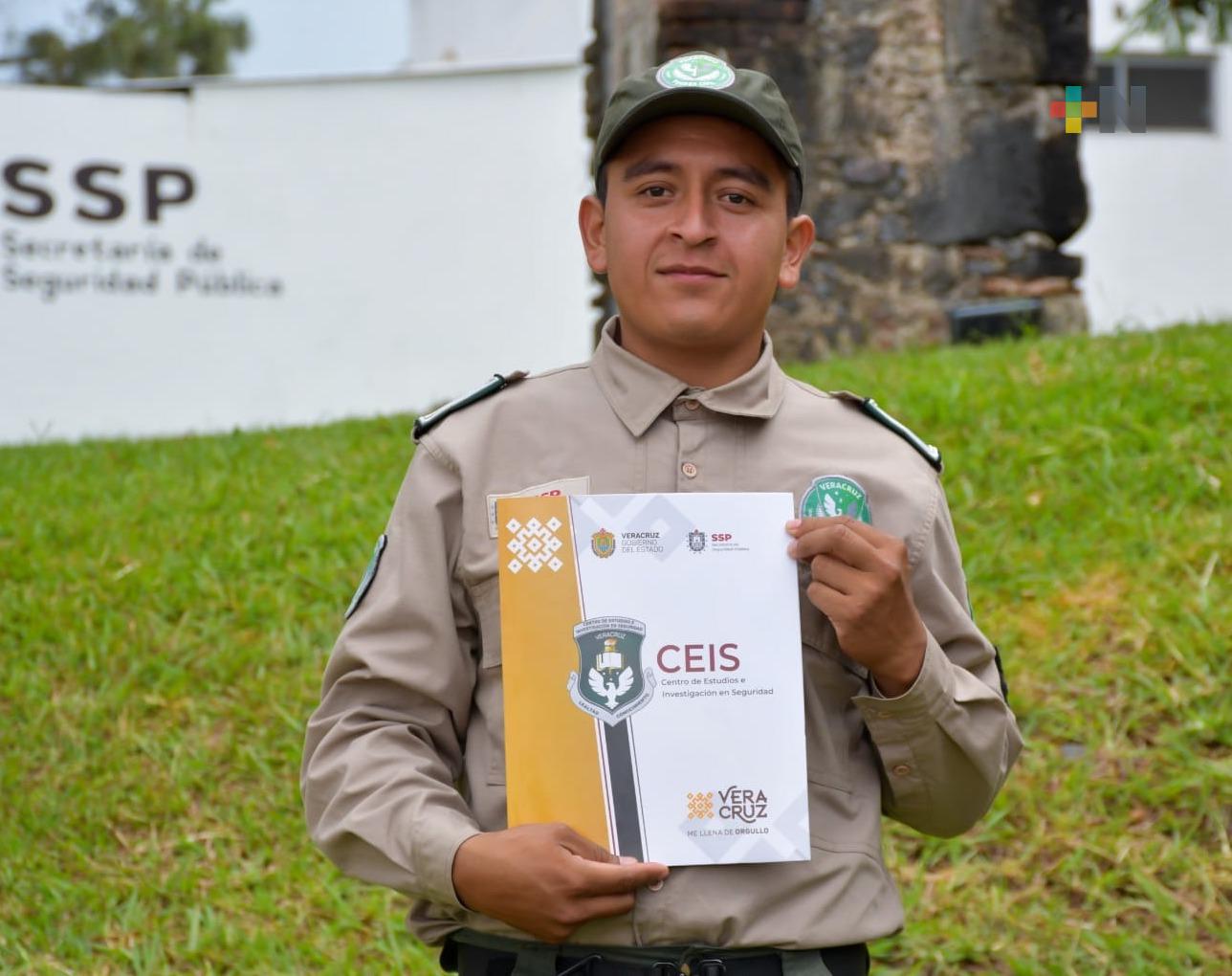 De 2018 a la fecha, 543 elementos de Seguridad Pública concluyeron estudios profesionales