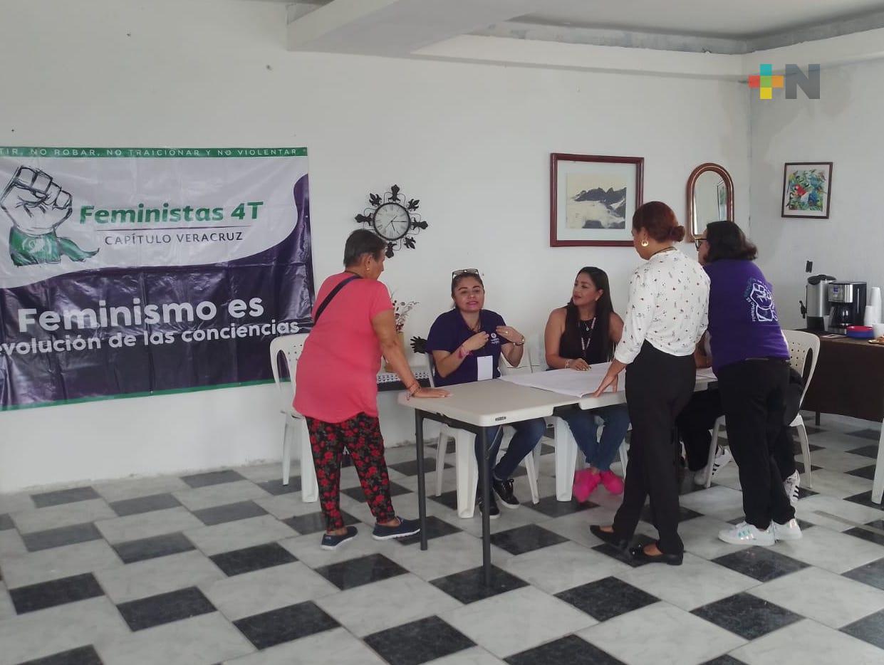 Realizan taller feministas 4T Capítulo Veracruz