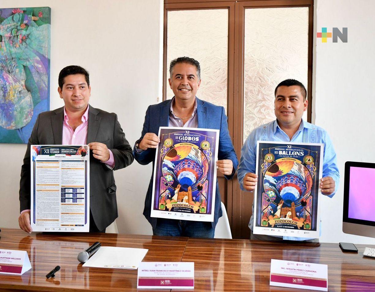 Francia, Colombia y Brasil, invitados al Festival Internacional de Globos de papel de china en Zozocolco