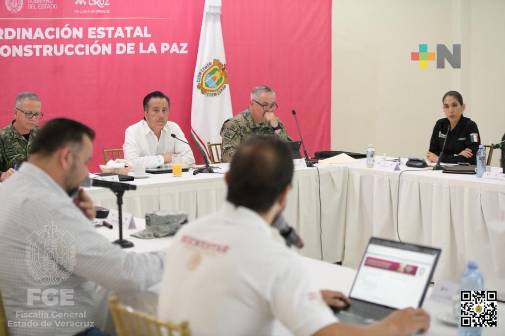 Mesa de Coesconpaz sesiona al norte de la entidad, en Poza Rica