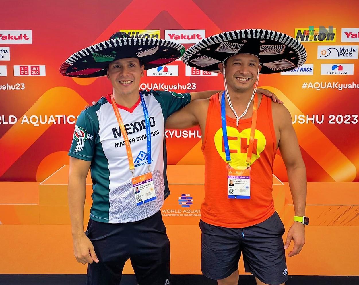 Nadadores masters veracruzanos cumplen en Mundial celebrado en Fukuoka, Japón