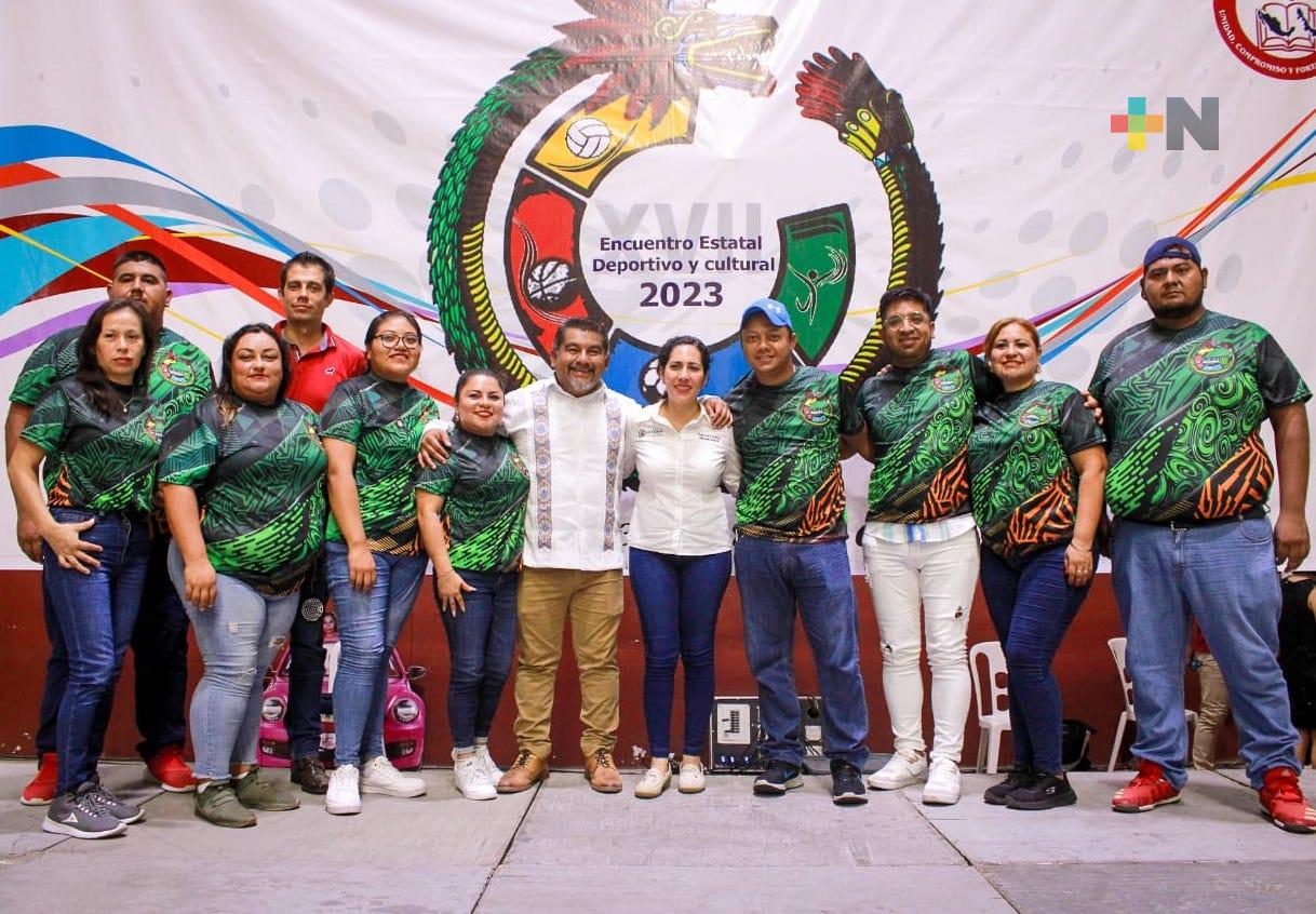 Inaugura diputada Tania Cruz el Encuentro deportivo y cultural del Magisterio Estatal