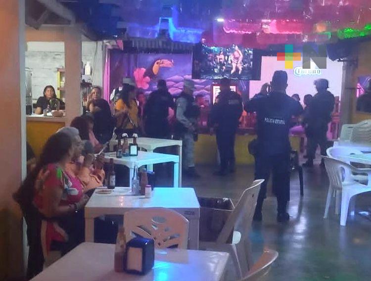 Inspecciona SSP 353 bares y cantinas con  operativo este fin de semana