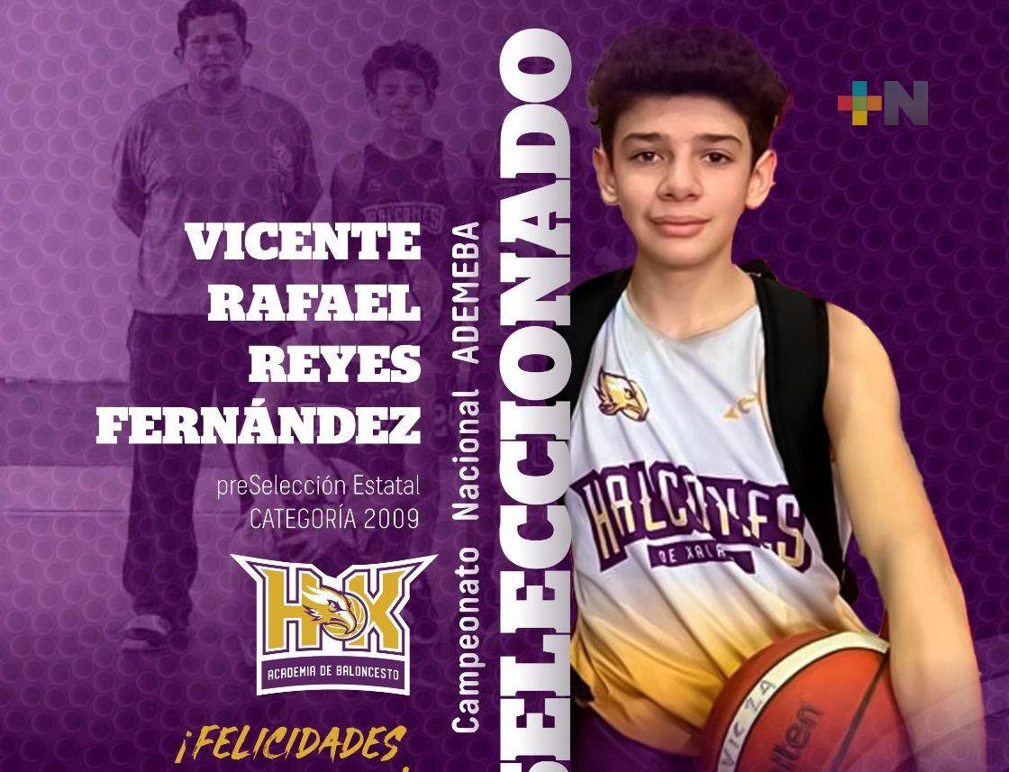 Jugador de Academia Halcones Xalapa integra preselección estatal categoría U-14