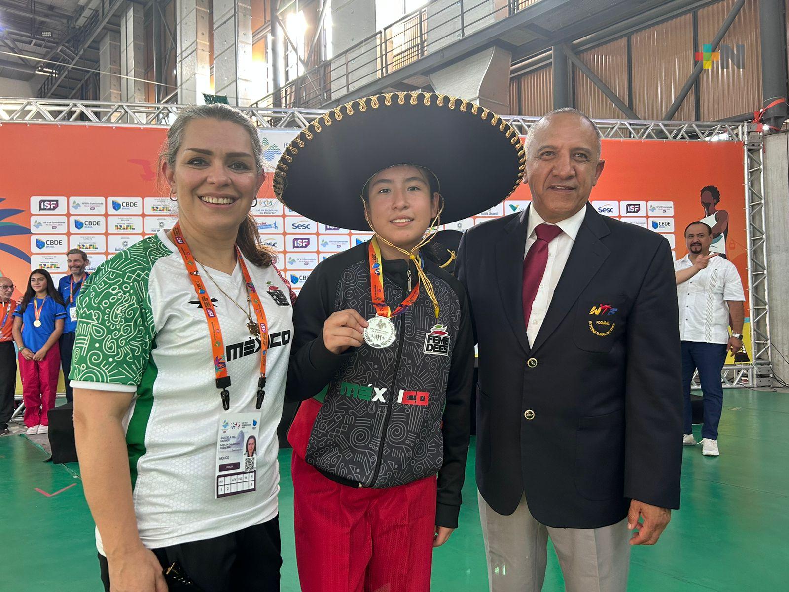 Ximena Juárez es subcampeona mundial de taekwondo