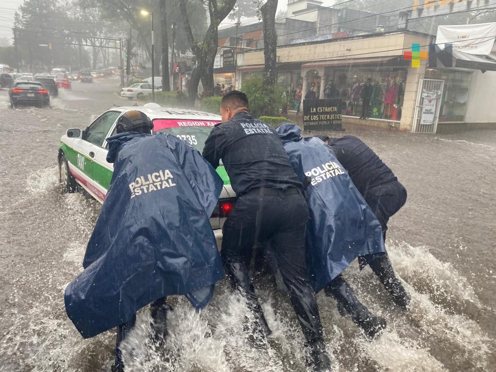 SSP activa operativo Plan Tajín por lluvias e inundaciones registradas en Xalapa