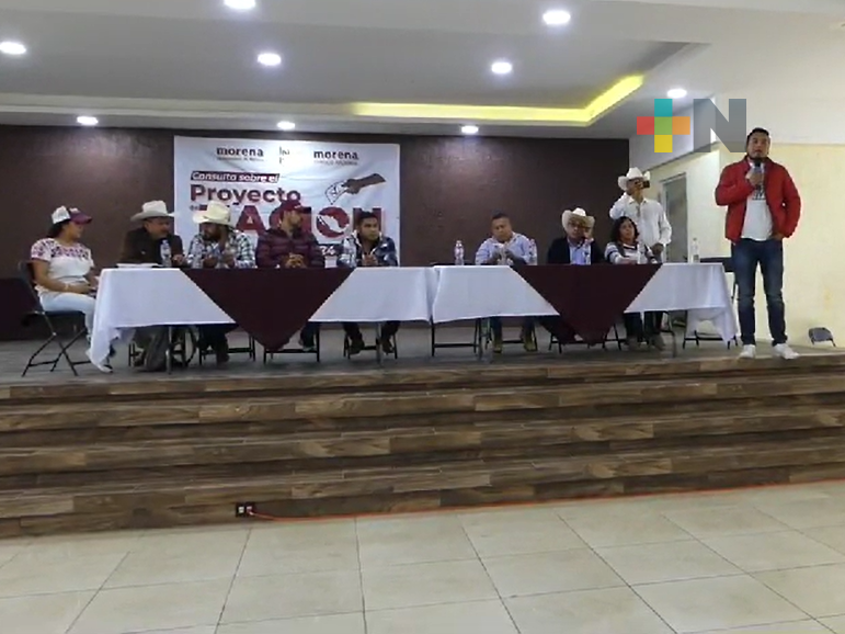 En Zacualpan, Morena realiza consulta sobre proyecto de nación en México y el exterior