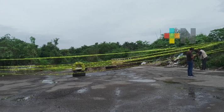 Se registra hundimiento de cuatro metros de profundidad en Río Medio de Veracruz