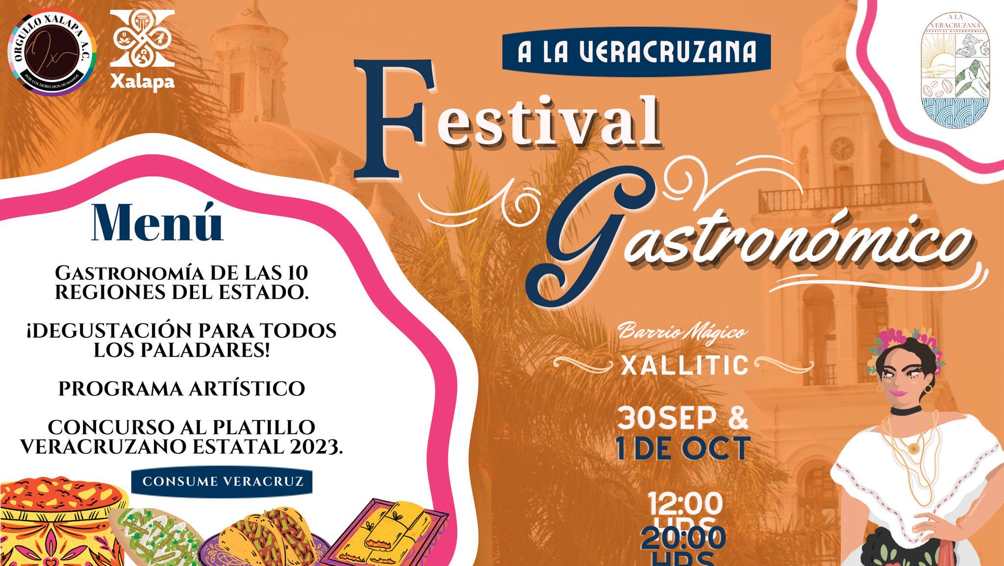 Orgullo Xalapa invita a participar en el Festival Gastronómico A la Veracruzana