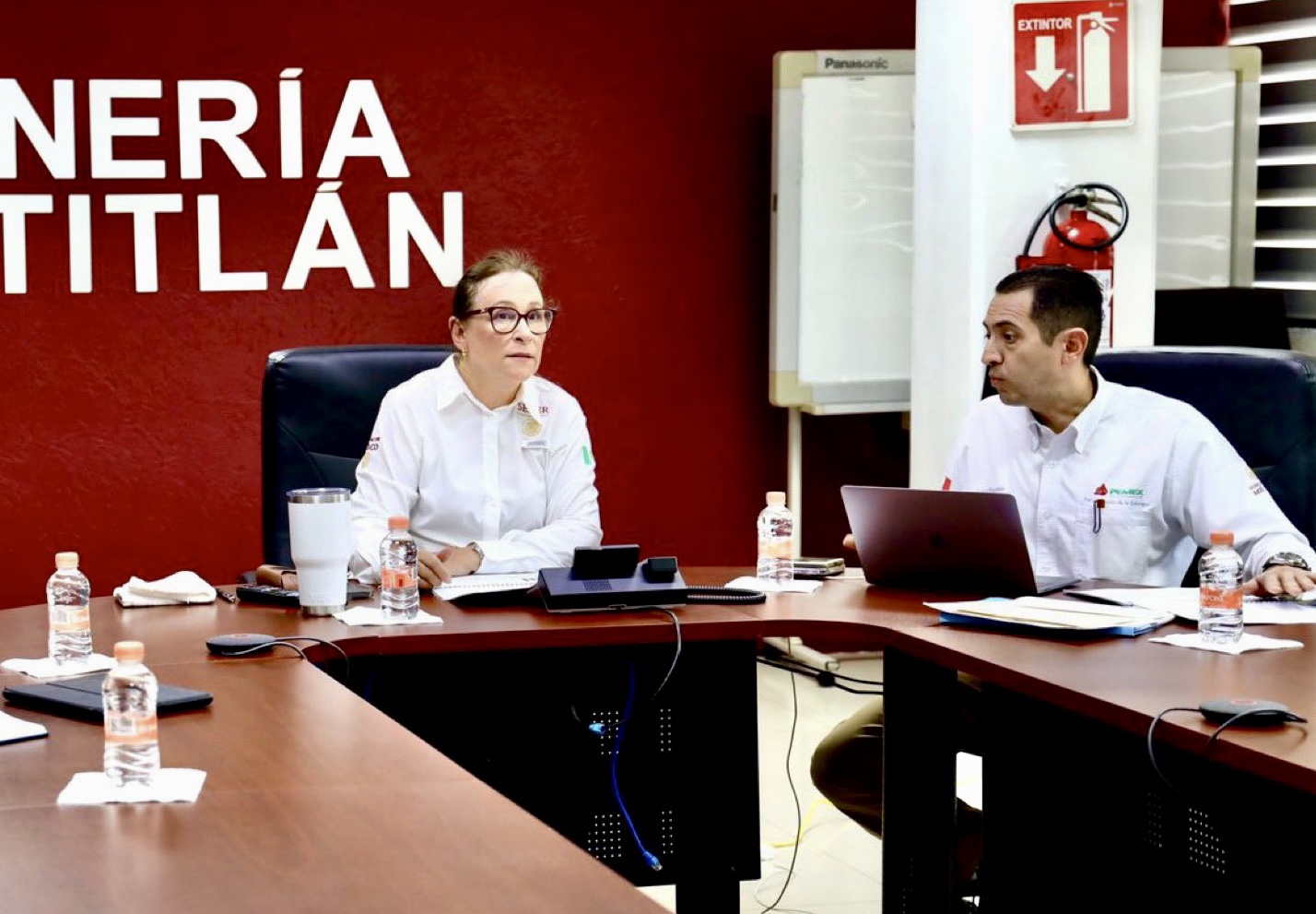 Rocío Nahle visita refinería de Minatitlán y planifica próximas reparaciones