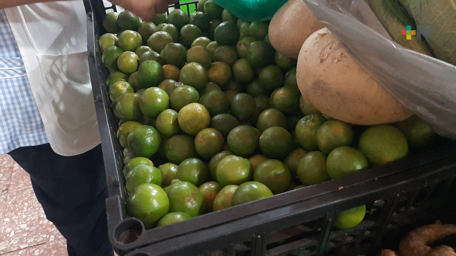 Hasta en 60 pesos el kilo de limón en mercado Zaragoza de Veracruz