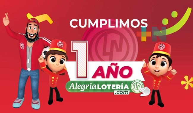 Lotería Nacional celebra primer aniversario de alegrialoteria.com