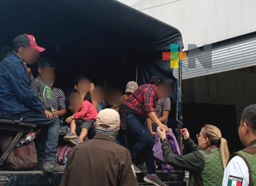 491 personas migrantes de Guatemala y Honduras estaban retenidas en un predio de Puebla: INM