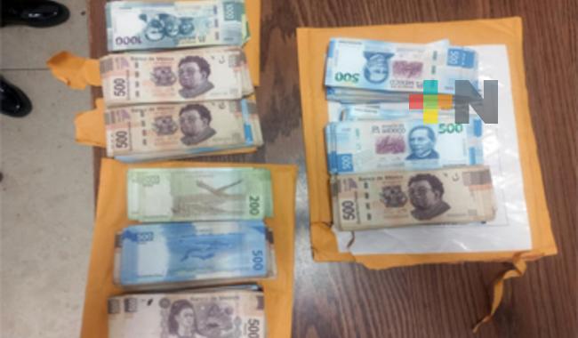 En Chiapas, GN detiene a persona en posesión de más de medio millón de pesos en efectivo