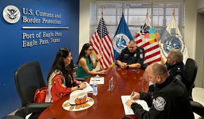 SRE refuerza acciones de protección consular y preventiva con autoridades de Eagle Pass