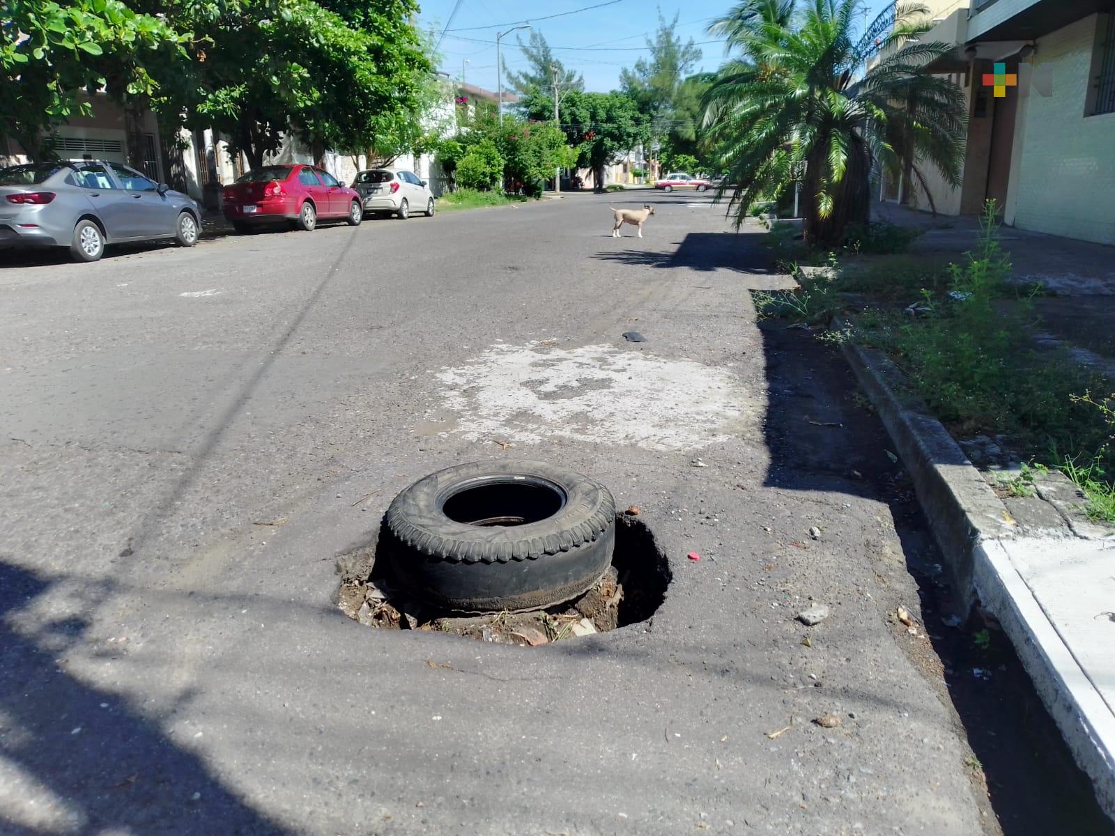 Ayuntamiento de Veracruz ignora hundimiento en centro de Veracruz