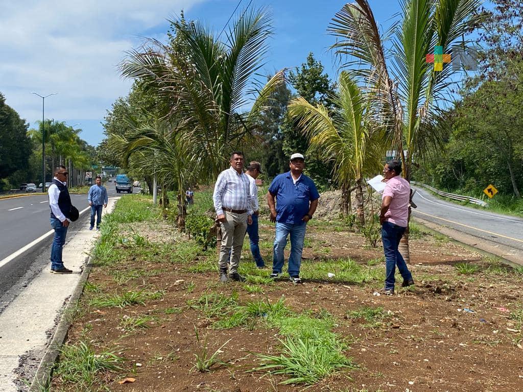 Supervisa Eric Cisneros avances del parque recreativo con vista al Palo de los Voladores de Papantla