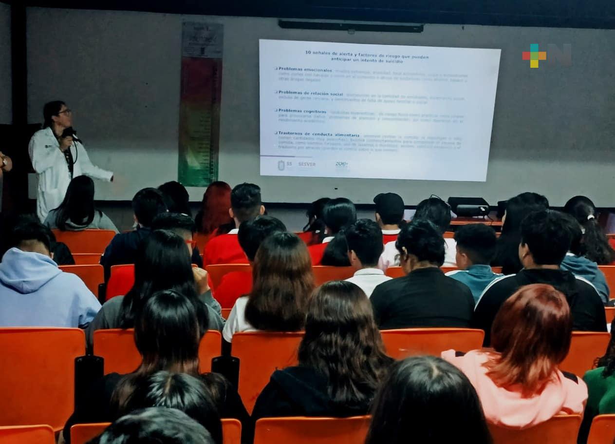 Realiza SS la Brigada de prevención del suicidio en CBTIS 192 de Ixtaczoquitlán