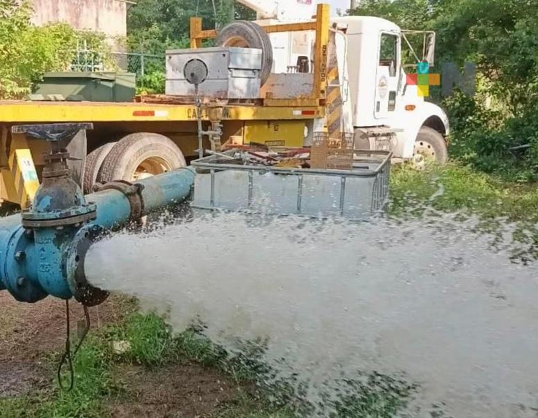 CMAS Coatzacoalcos instala nueva bomba en pozo dos de Canticas