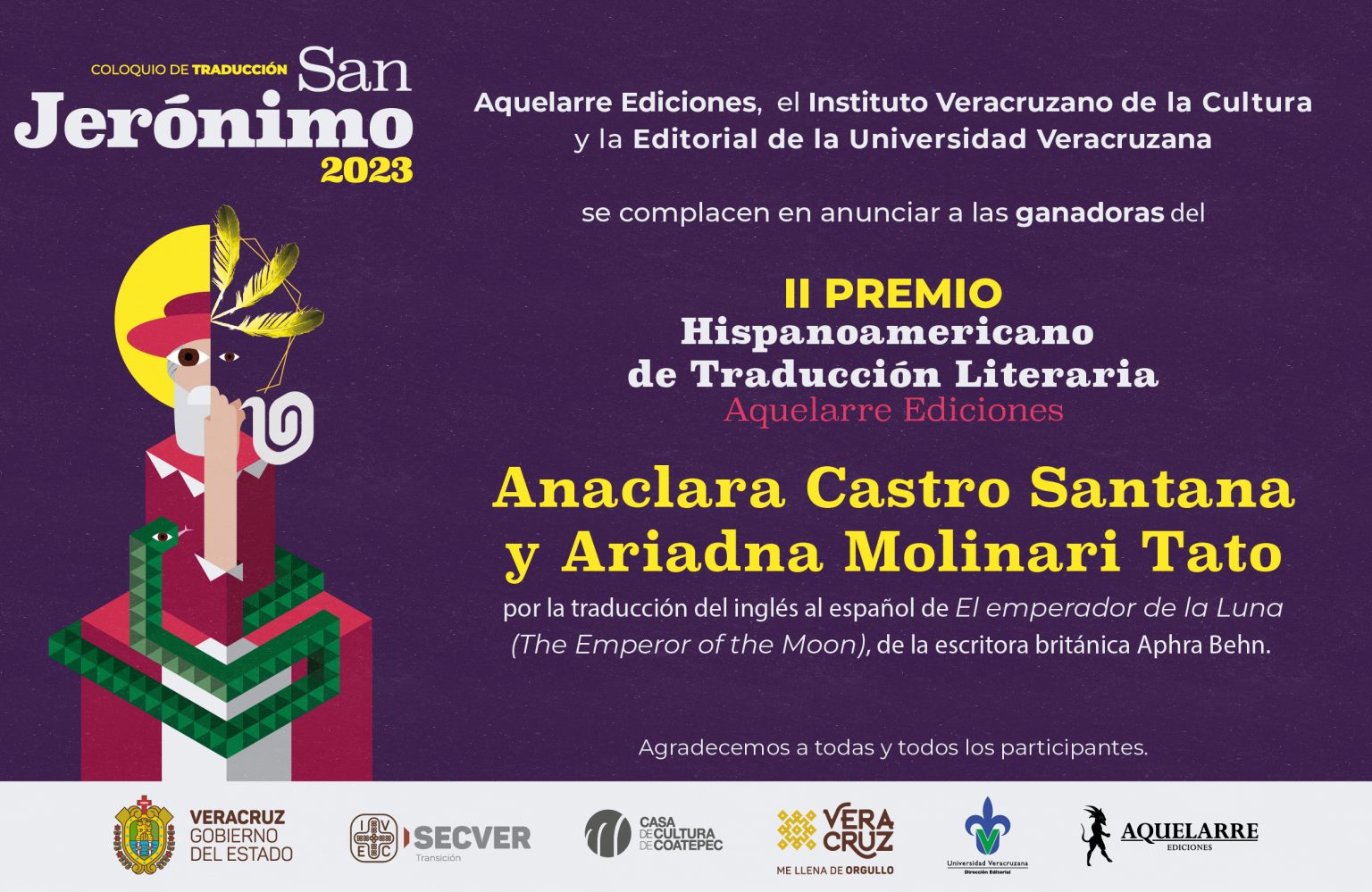 Resultados del II Premio Hispanoamericano de Traducción Literaria Aquelarre Ediciones