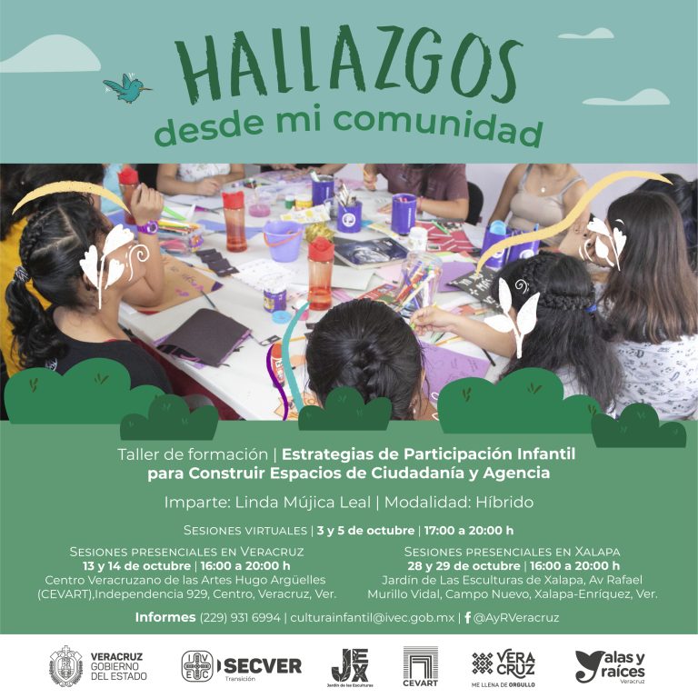 Invitan al taller “Estrategias de participación infantil para construir espacios de ciudadanía y agencia”
