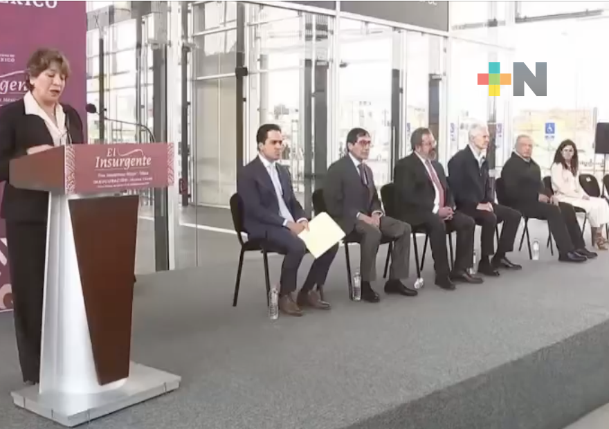 Histórica puesta en marcha del Tren «El Insurgente»: Delfina Gómez