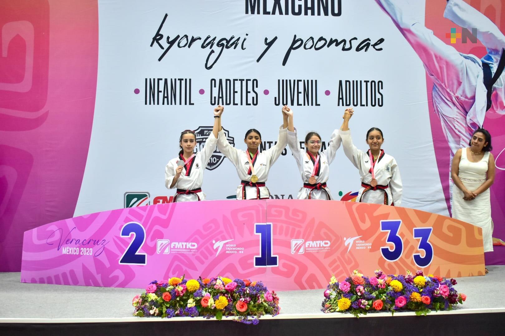 Veracruz suma ocho preseas en primera jornada del Festival Mexicano de Taekwondo