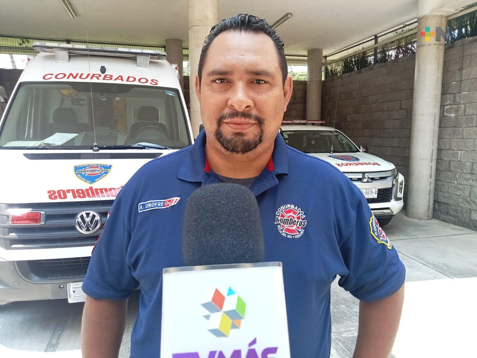 Por accidentes de motos, Bomberos Conurbados incrementan servicios de emergencia